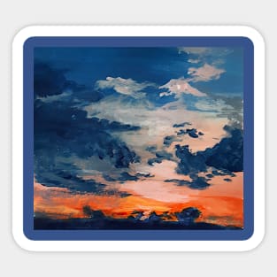 sunset abstract Sticker